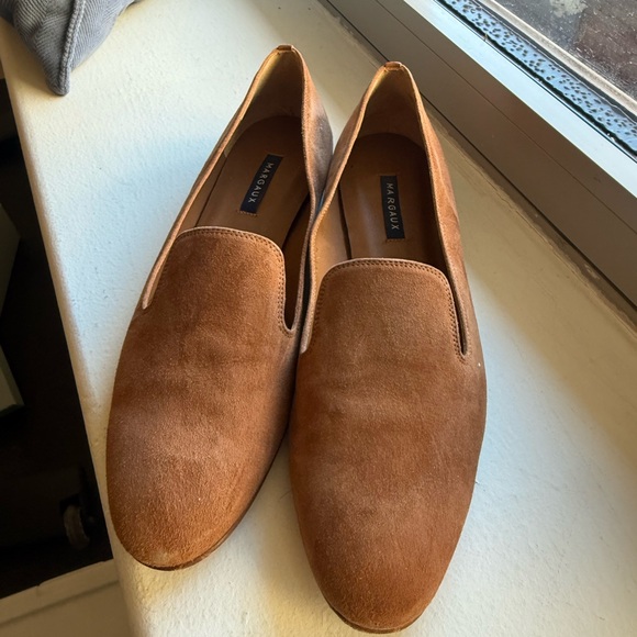 Margaux Womens Tan Camel Suede Slip-Ons Loafers 41.5 - Picture 6 of 16